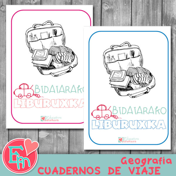 cuaderno de viaje para niños en euskera